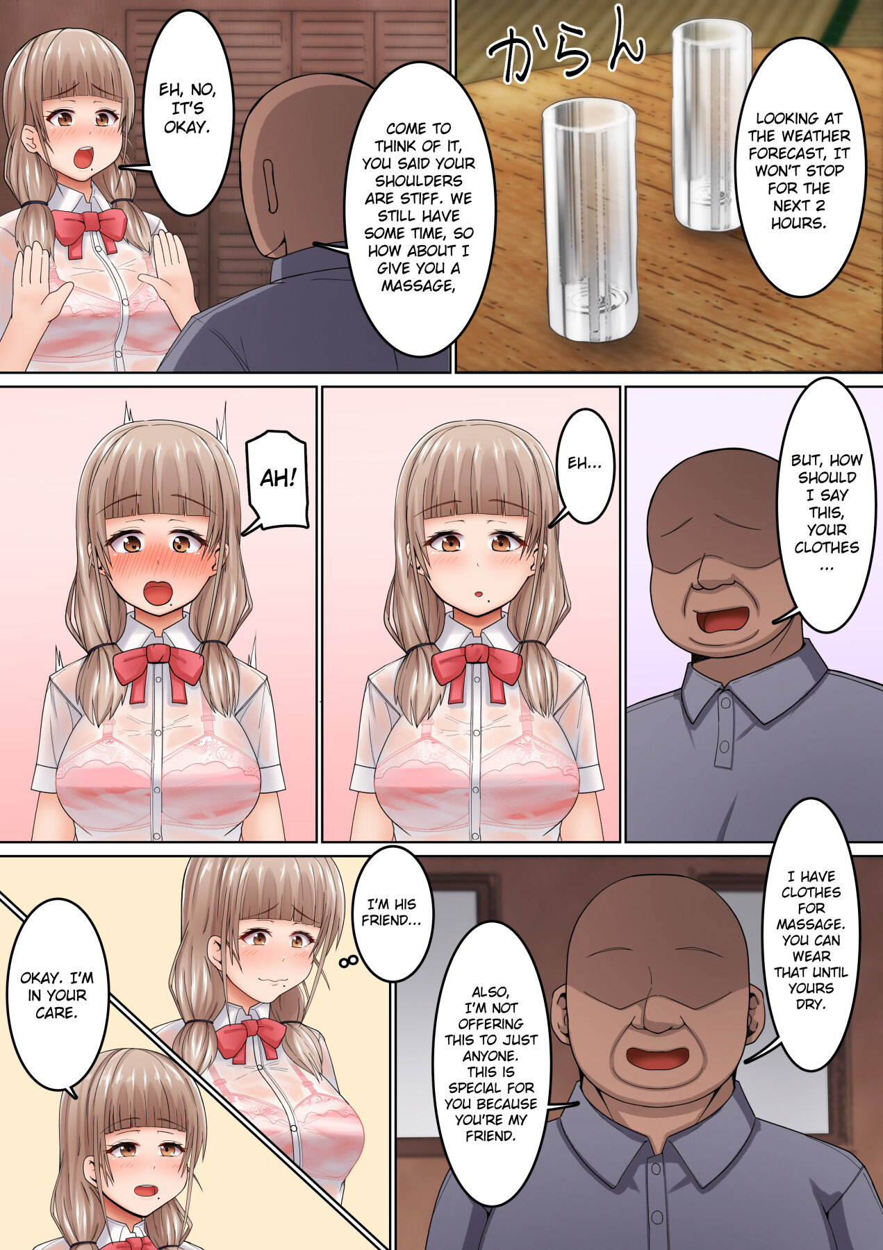 Hentai Manga Comic-I can't resist his erotic massage! ~ A socially awkward. JK who is made to cum by an Ojisan ~-Read-7